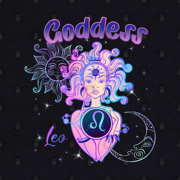Zodiac Leo Goddess Queen Horoscope by The Little Store Of Magic